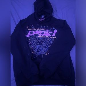 Sp5der P*NK Hoodie Black - Mens size medium
